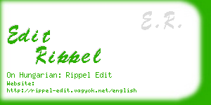 edit rippel business card